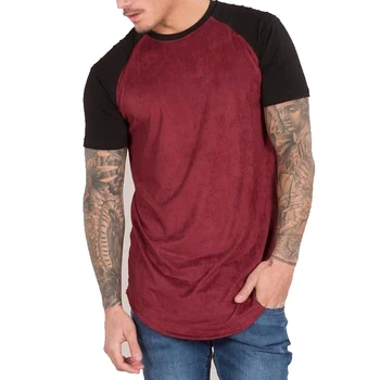 suede t shirt mens