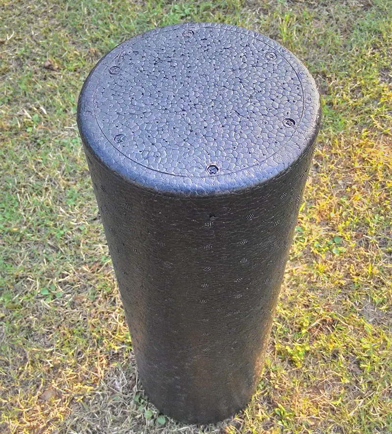 High Density EPP Foam Roller 45cm X 15cm Solid Black Color