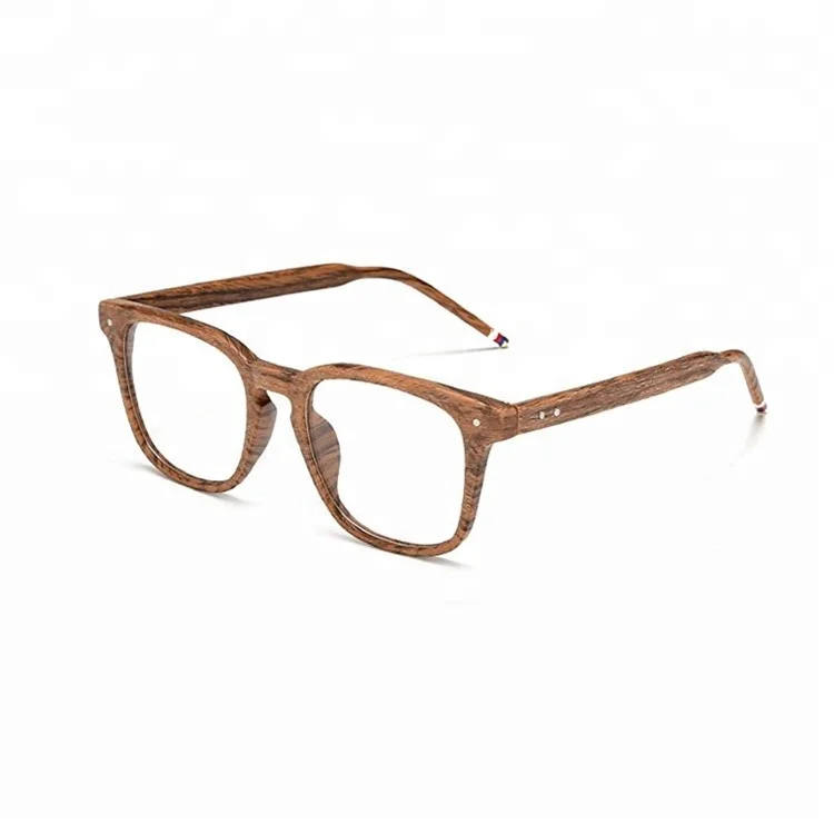 wood grain glasses frames