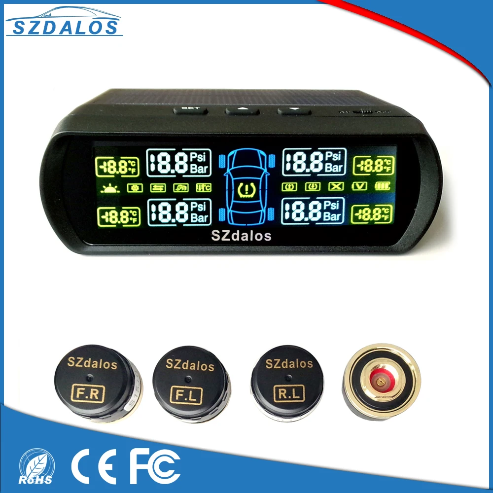 TP400 авто tpms контроля давления в шинах легко установить автомобиль солнечной энергии