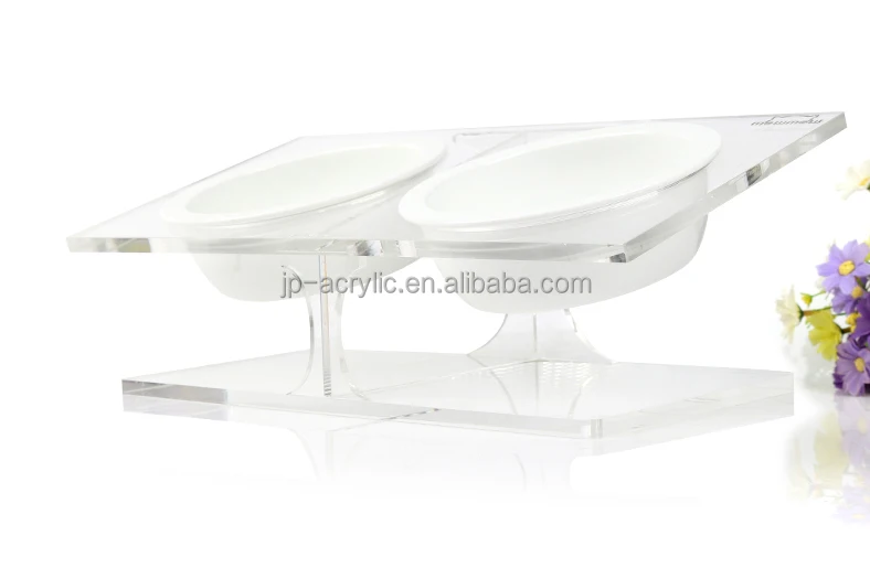 acrylic dog feeder
