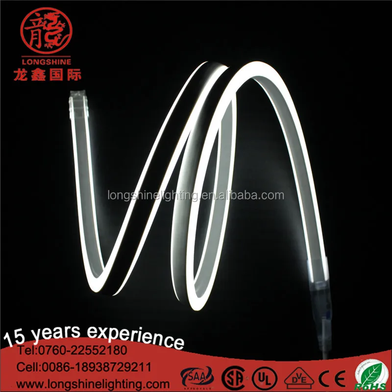 Светодиодная двухсторонняя подсветка гибкая лента неоновое освещение для праздничного украшения