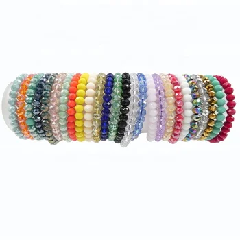factory supply stretch crystal bracelet elastic for women