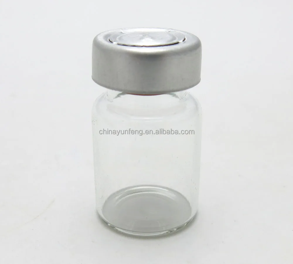 Горячая Распродажа 5 мл прозрачная Янтарная стеклянная бутылка с откидной крышкой, 5cc литьевые стеклянные флаконы с серебряной алюминиевой крышкой