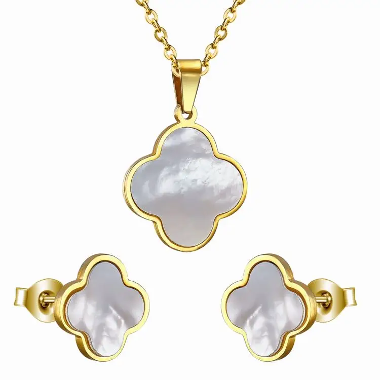 2018 Stainless Steel 18k Gold Necklace 