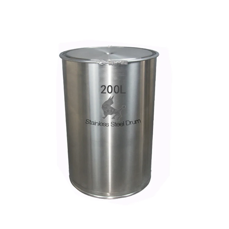 200L Straight Sealed Stainless Steel Drum - China Steel Drum, Stainless  Steel Storage Barrel