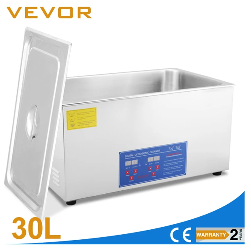 Высокое качество 30L Промышленный Цифровой ультразвуковой очиститель JPS100A с таймером и нагревателем