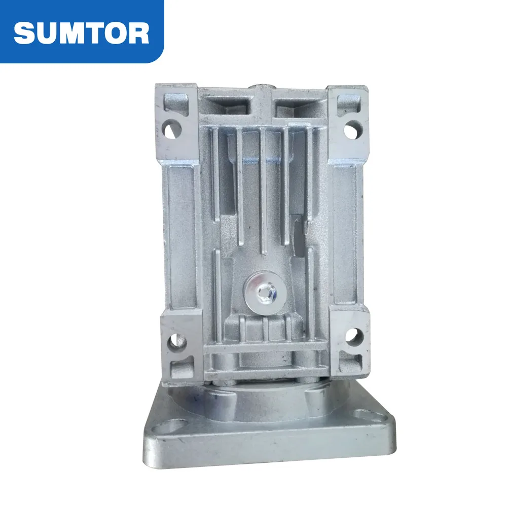 Servo Motor Nmrv050 Gearbox Worm Gear Reducer Ratio 5 To 100: 1 Input Shaft 11 14 19mm Input Holes 25mm Stepper Motor Reducer Stable Internal Structure