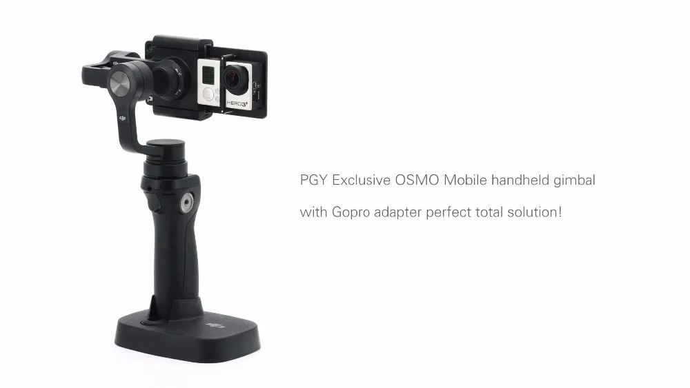PGY gopro Adapter switch mount plate for DJI osmo mobile gimbal Zhiyun