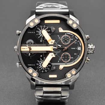 2019 military luxury montres mens new original reloj big dial display watches dz wrist watch