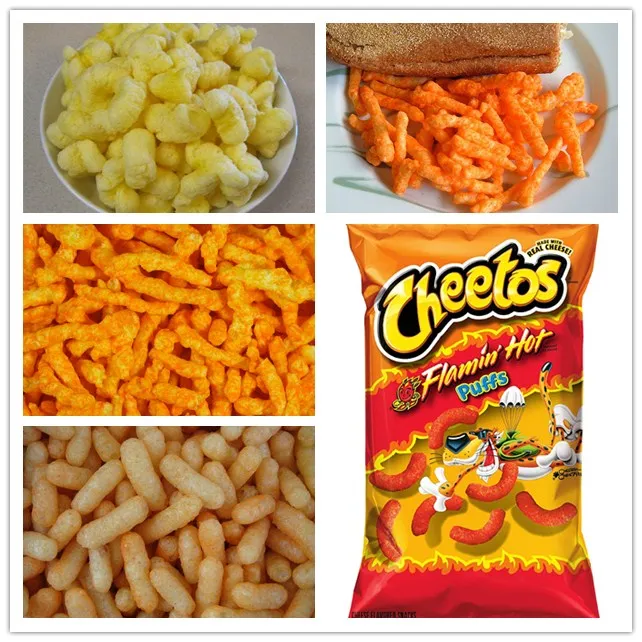 Fully Automat Fried kurkure Extruder Cheetos Sneaks Making machine Nik Nak Production machine