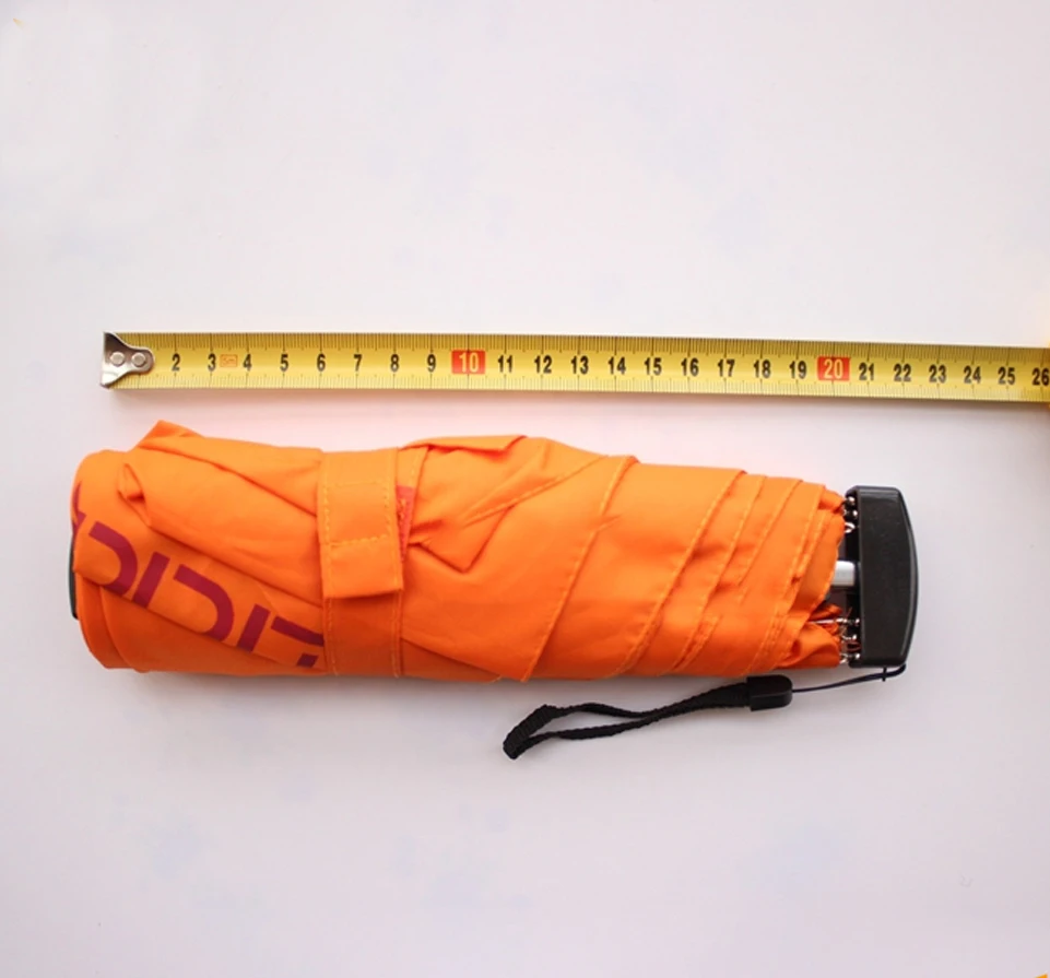 Super Small Mini Flat 5 Fold Cell Phone Manual Open Umbrella with Travel Size