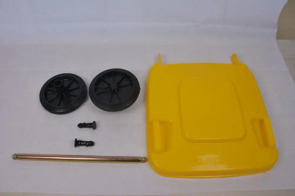 96 галлонов большой объем мусорный бак пластикового мусорного ведра для управления