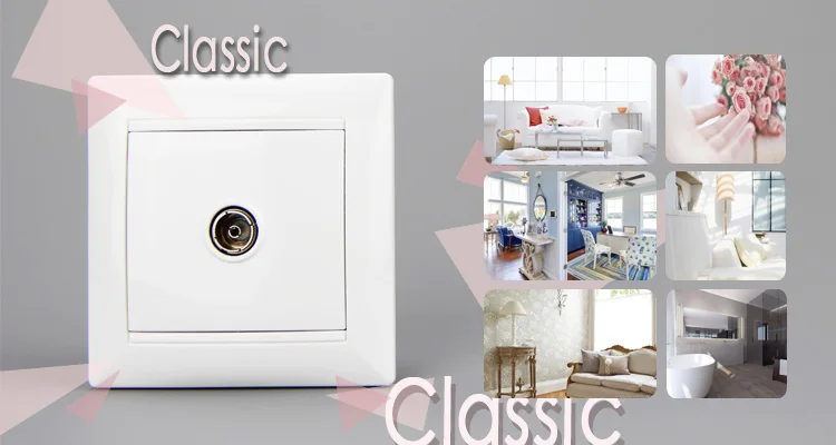European Round Shape TV Antenna Socket