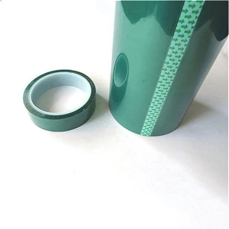 Glass Sandblasting Protection High Temperature Green PET Masking Tape Adhesive
