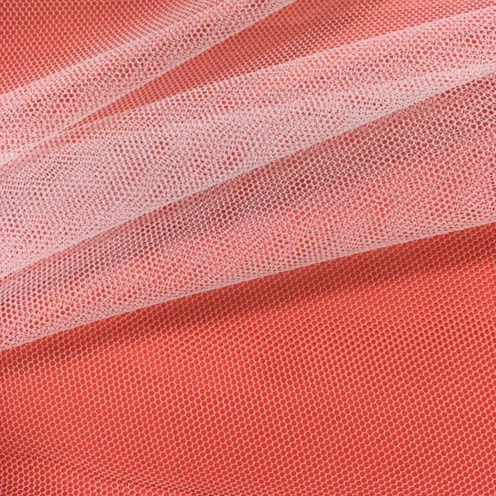 Лидер продаж сеточка-бабочка полутусклый для индийского рынка сетчатая ткань 100% нейлон 20D дышащая однотонная окрашенная 14gsm-22gsm легкая