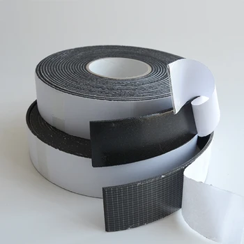3mm thickness customize size available single sided waterproof heat resistant thick rubber insulation PE foam adhesive tape