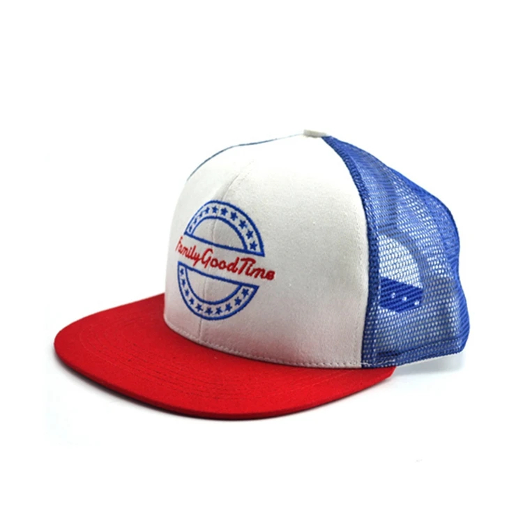 Hot sale mesh cap flat bill trucker cap