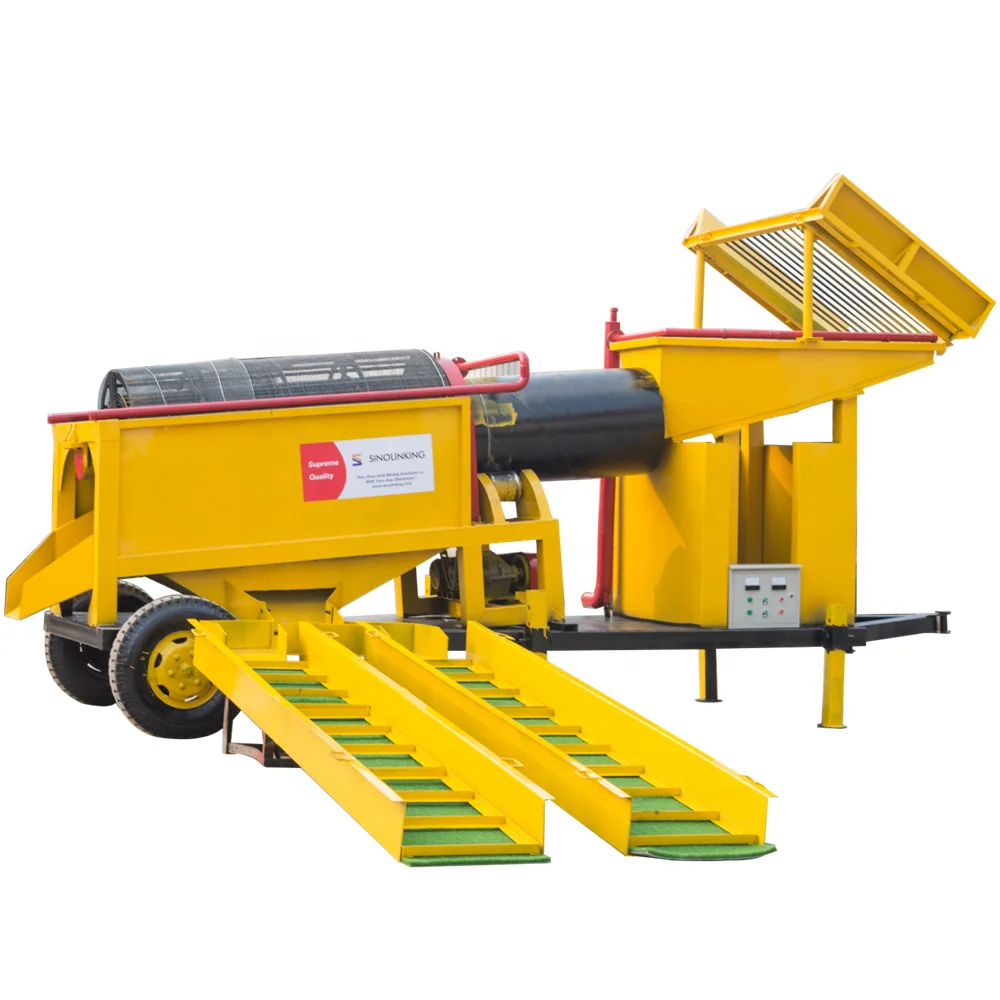 Gold Recovery Machine Trommel Scrubber From SINOLINKING