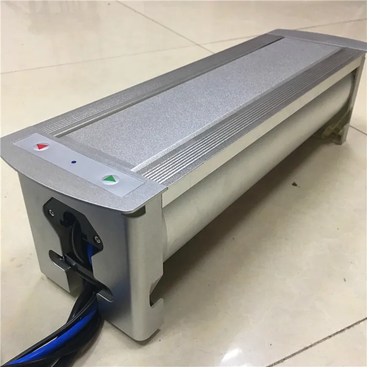 Motorized Conference Switch Rotate Table Power Socket With Outlet Cables