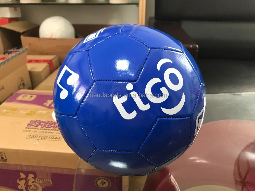 Official Size 5 Custom TIGO logo Cheap Soccer Ball for Advertising Gift Promotion