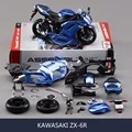 KWSK ZX6R Blue Motorcycle Model Building Kits motorcycle model building kits 1 12 assembly toy kids