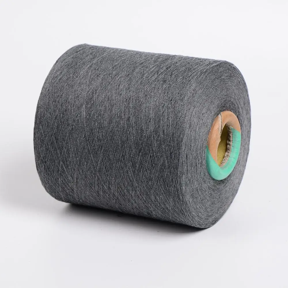 oe carded 再生棉涤纶混纺手套针织纱