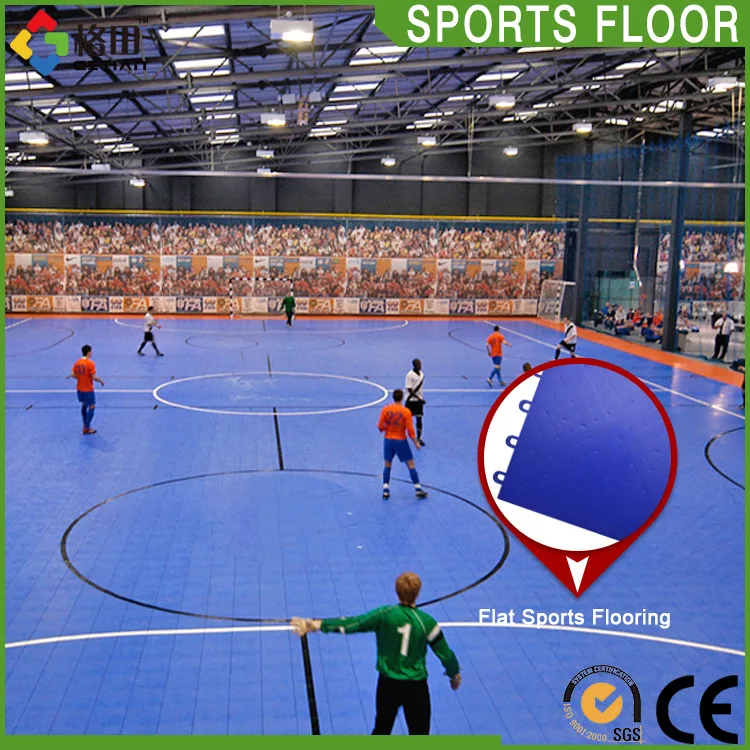 CE Standard pp Interlocking Portable Indoor Soccer Field,plastic Coat Sport Court Surface,interlocking Flooring for Futsal