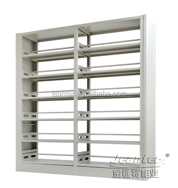 Двухсторонняя мебель для библиотеки, стальная книжная полка, школьная книжная стойка, книжный шкаф для библиотеки