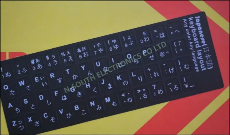 Adesivi Tastiera con Sfondo Nero Lettere Bianche per Il Computer Portatile scrivania del Computer Tastiere LAANCOO Keyboard Stickers 