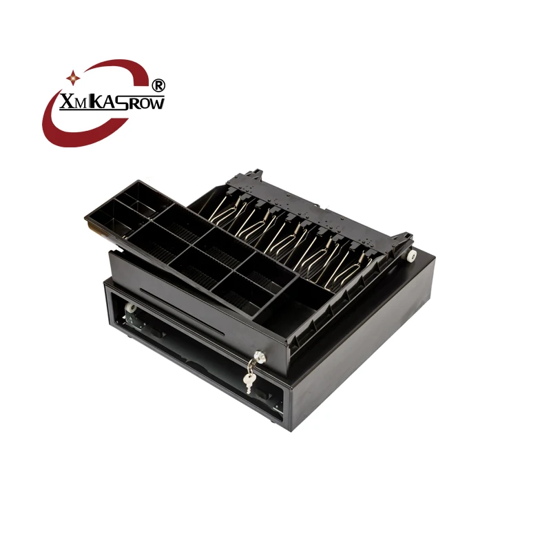 POS Cash Register Drawer Lock Box Safe Rj11 410 with 5 Bill 8coin with Printer and Scanner for Supermarket