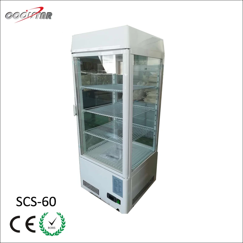 Scs 60 Four Side Glass Display Refrigerator Cooler Refrigerating Showcase With Two Open Door Buy Four Side Glass Display Refrigerator Display Cooler Refrigerating Showcase Product On Alibaba Com