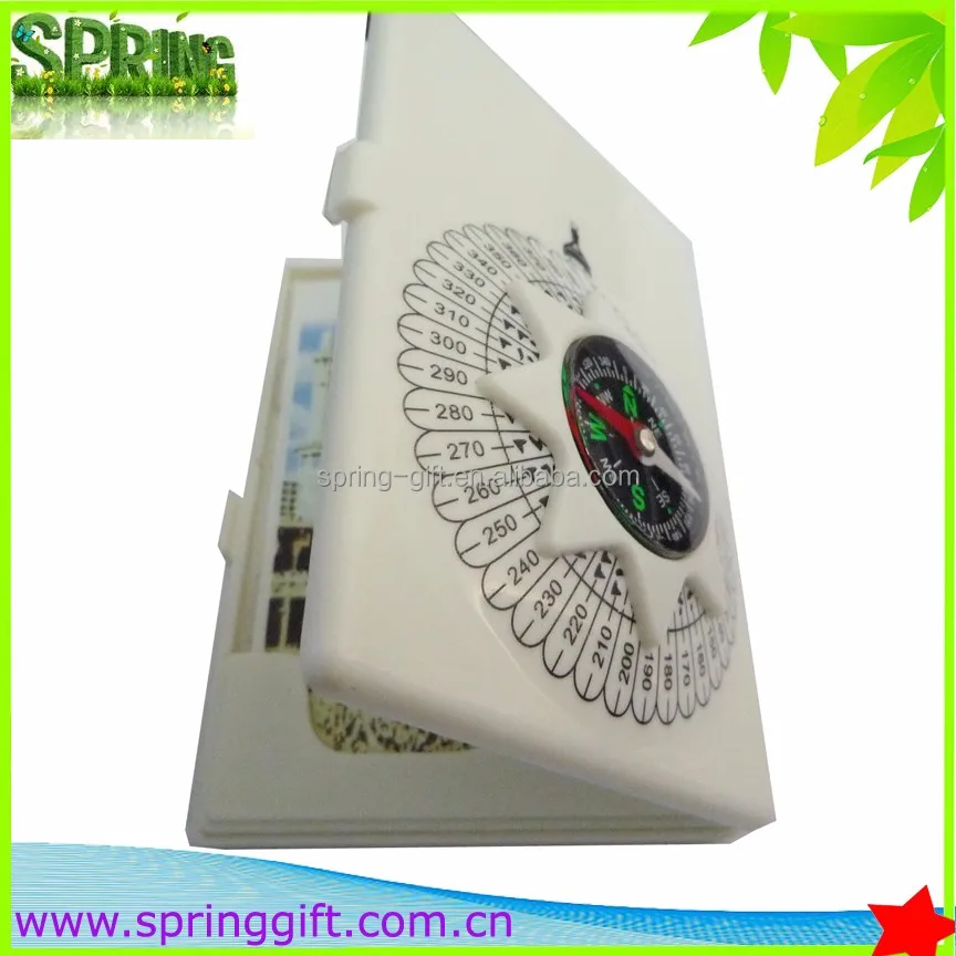 Mecca Muslim Compass with Arabic Language Instruction Manual