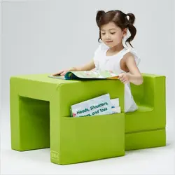 Hot Sell Soft Playing Kids Desk Table Combination table and chair for children 1 to 5 years old
