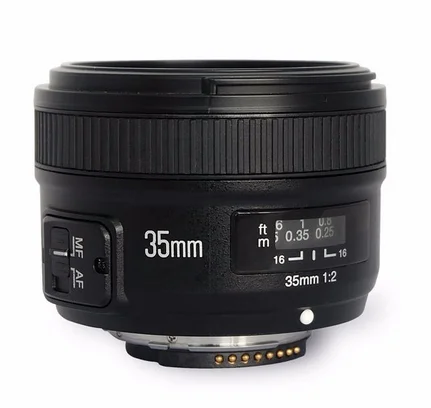 Yongnuo 35mm Lens Yn35mm F2 Lens Wide-angle Large Aperture Fixed Auto Focus  Lens For Canon Ef Mount Camera - Buy Yongnuo 35mm Lens,Yn35mm F2  Lens,Wide-angle Large Aperture Fixed Auto Focus Lens For