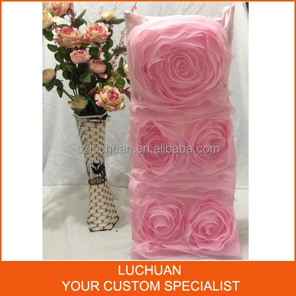 Высококачественный элегантный розовый свадебный чехол из органзы