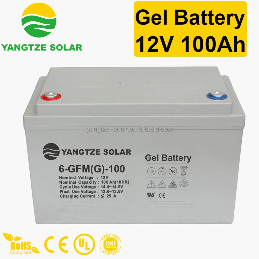 New Energy 12v 100ah solar battery 