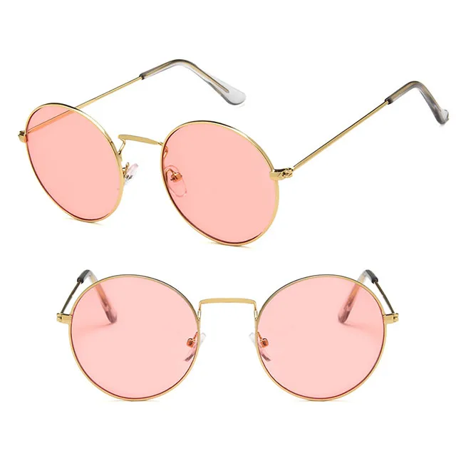 DLL3554 Retro Small Round Sunglasses John Lennon Style