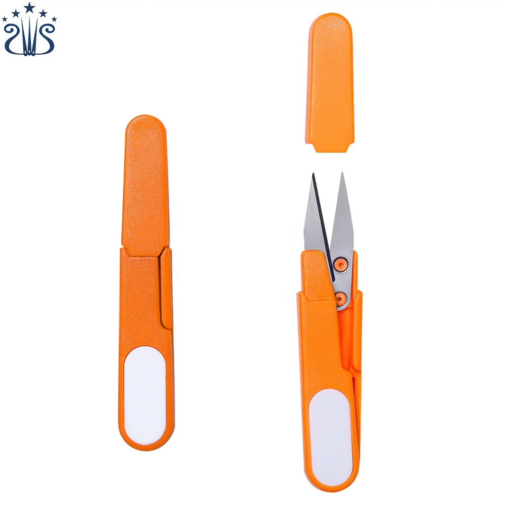 Небольшие ножницы из пластиковой пряжи и креативные ножницы U-образной формы для резьбы