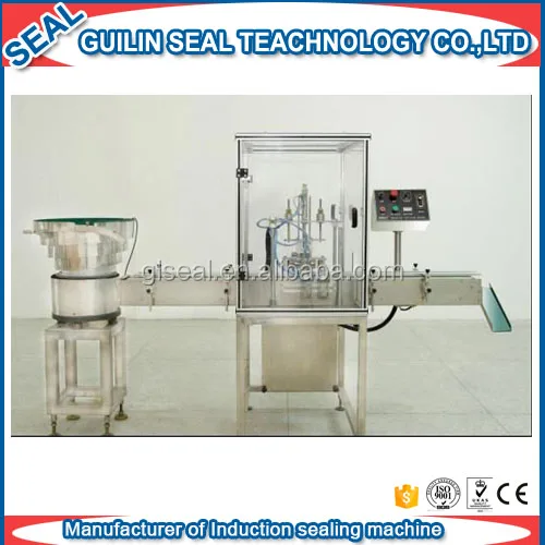 Машина для вставки пластиковых крышек бутылок, ватных уплотнений в крышки