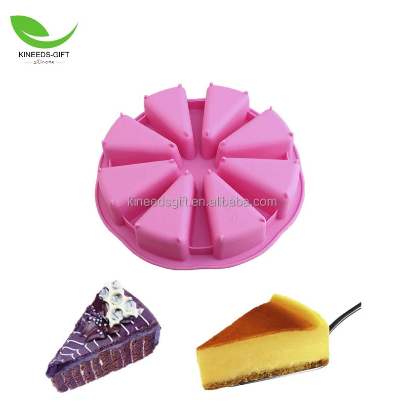 1pc Silicone Cake Scone Pan, Triangle 8 Cavity Pizza Cake Pan