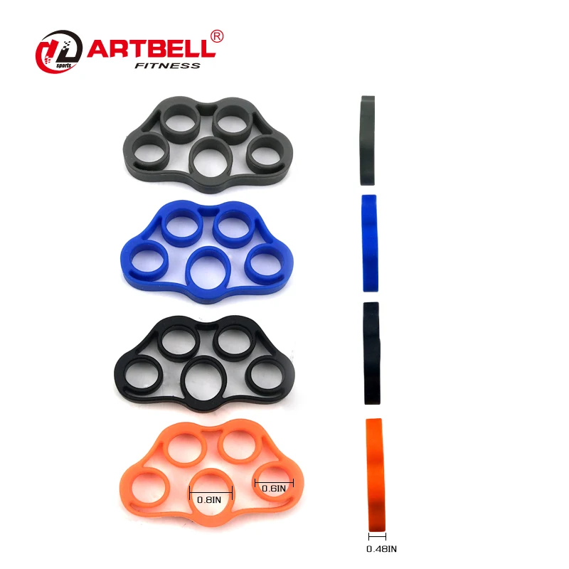 
Силиконовый растягиватель пальцев, тренажер для пальцев, эспандер с различной прочностью, ручной захват, набор прочности для запястий 