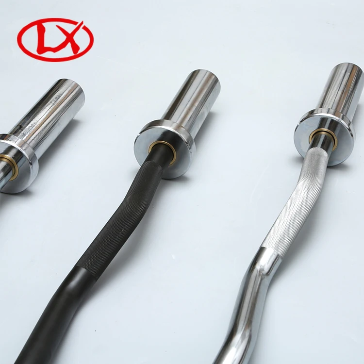 Изогнутые тренажерного зала фитнес-изгиб Тяжелая атлетика Curl штангой бар