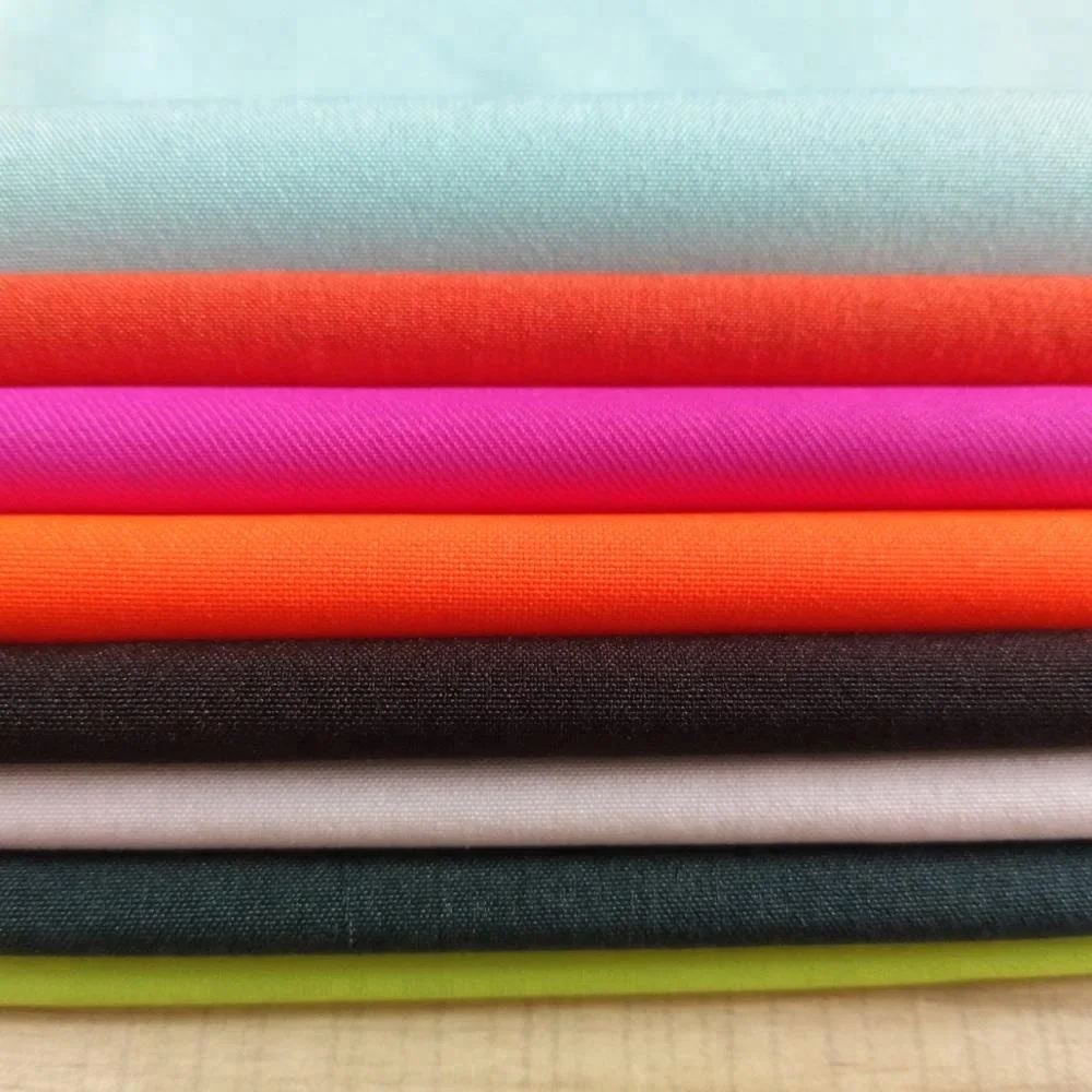 Изготовленный на заказ цвет и печать 90% полиэстер 10% спандекс сухая подгонка тканые 4 способа растягивания спортивные брюки ткань