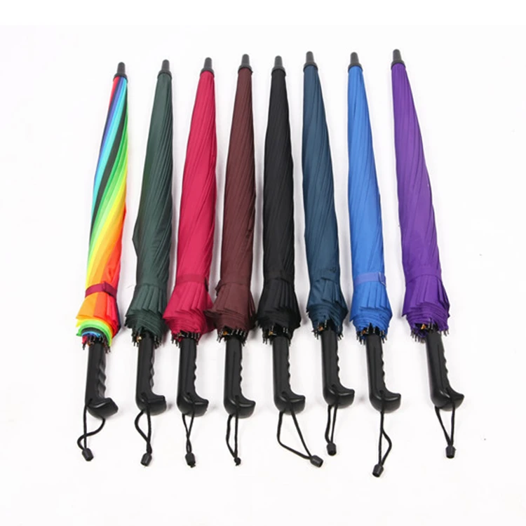 Big Auto Open Long Handle Straight Cheapest Family Umbrella