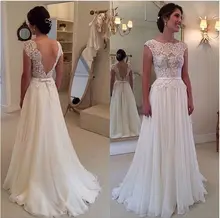 New Design wedding dresses Custom Made vestidos de noiva Sexy Bridal Gown Cap Sleeve Lace wedding dress 2015