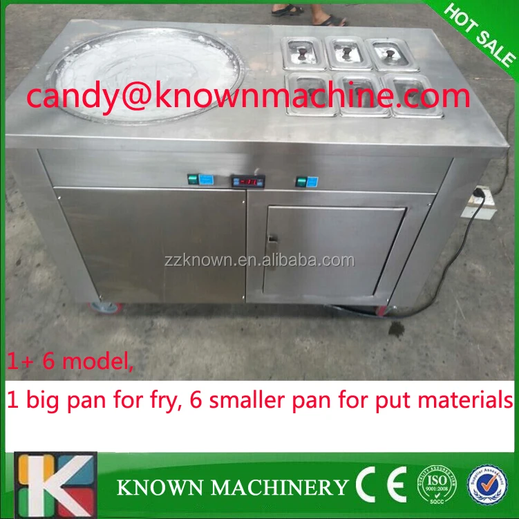 2025 India Style Fried Ice Cream Roll Machine