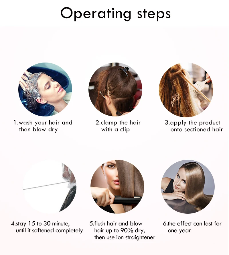 Hair Perm Lotion Straight Hair Perm 3 In 1 Cream Rebonding Maca Perm