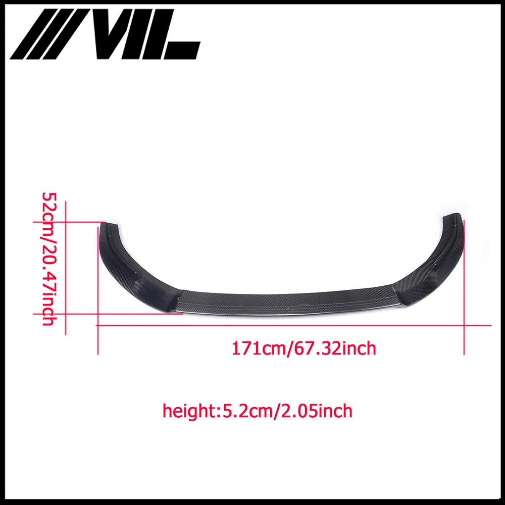Carbon Fiber Front Diffuser Lip for VW Golf 7 VII MK7