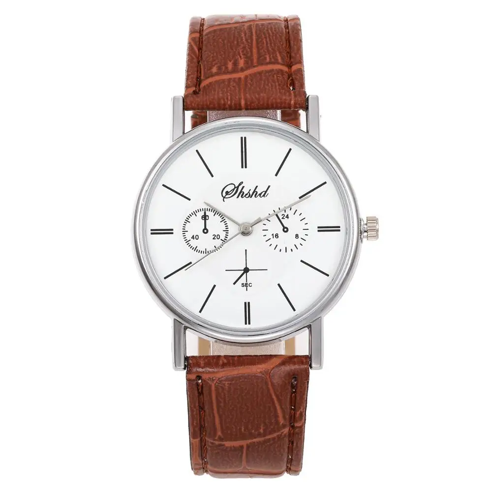 2019 hot sell leather band metallic design quartz twist platinum